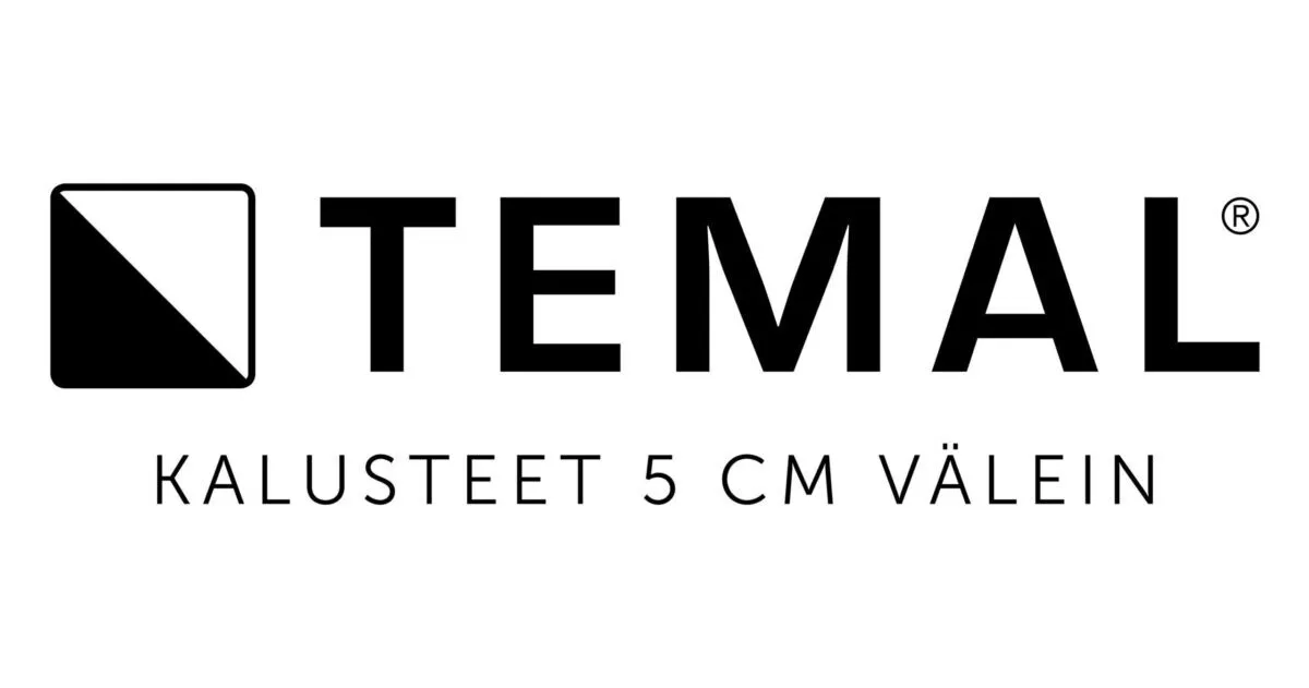 temal logo kalusteet 5 cm välein